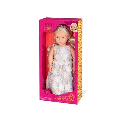 Our Generation Ellory With Tiara & Floral Gown Outfit 18" Fashion Doll 5 Our Generation Ellory With Tiara & Floral Gown Outfit 18" Fashion Doll - Image 5
